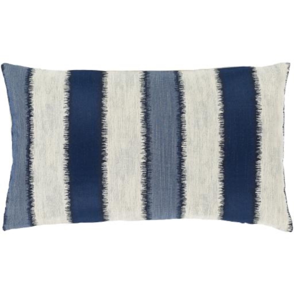 NWT 3 Surya Pillow Covers Blue Stripe